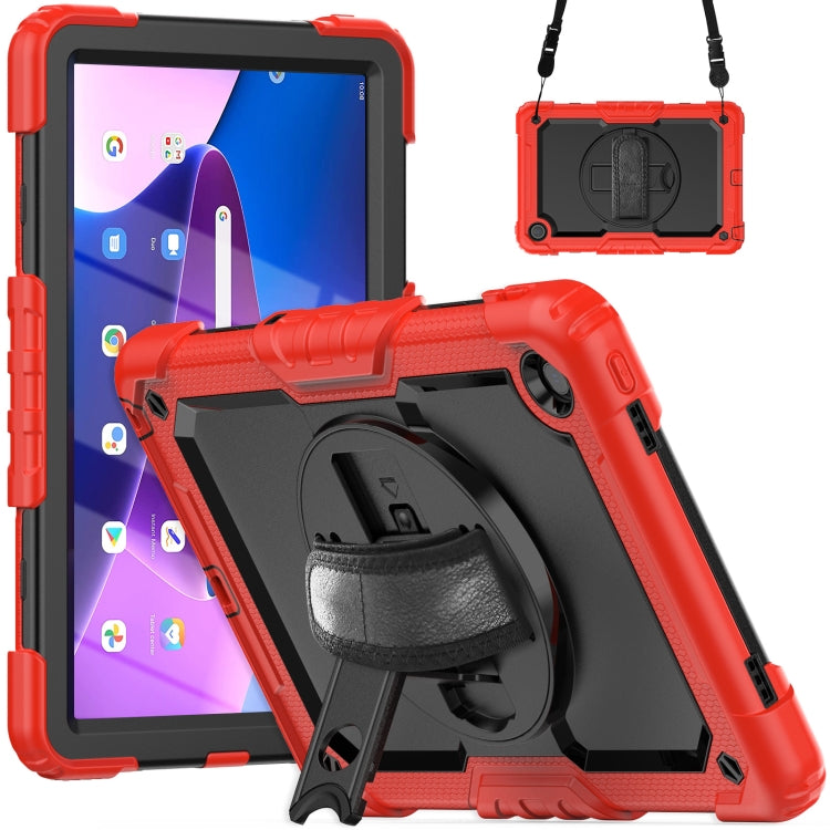 Silicone Hybrid PC Tablet Case with Shoulder Strap, For Lenovo Tab M10 10.1 Gen 3rd, For Lenovo Tab M10 Plus 10.6 Gen 3rd, For Lenovo Tab M8 HD 2020/2019