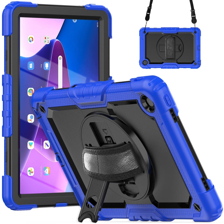 Silicone Hybrid PC Tablet Case with Shoulder Strap, For Lenovo Tab M10 10.1 Gen 3rd, For Lenovo Tab M10 Plus 10.6 Gen 3rd, For Lenovo Tab M8 HD 2020/2019