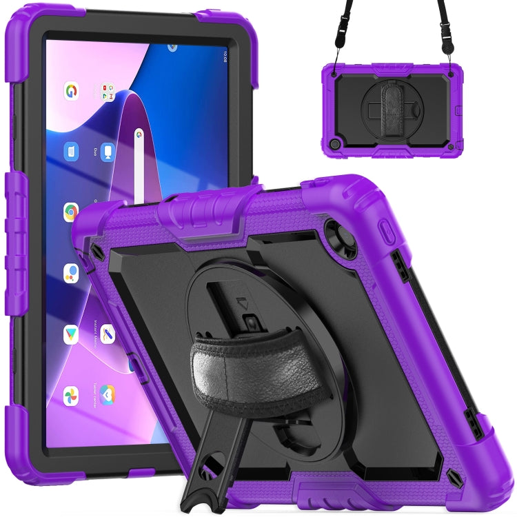 Silicone Hybrid PC Tablet Case with Shoulder Strap, For Lenovo Tab M10 10.1 Gen 3rd, For Lenovo Tab M10 Plus 10.6 Gen 3rd, For Lenovo Tab M8 HD 2020/2019