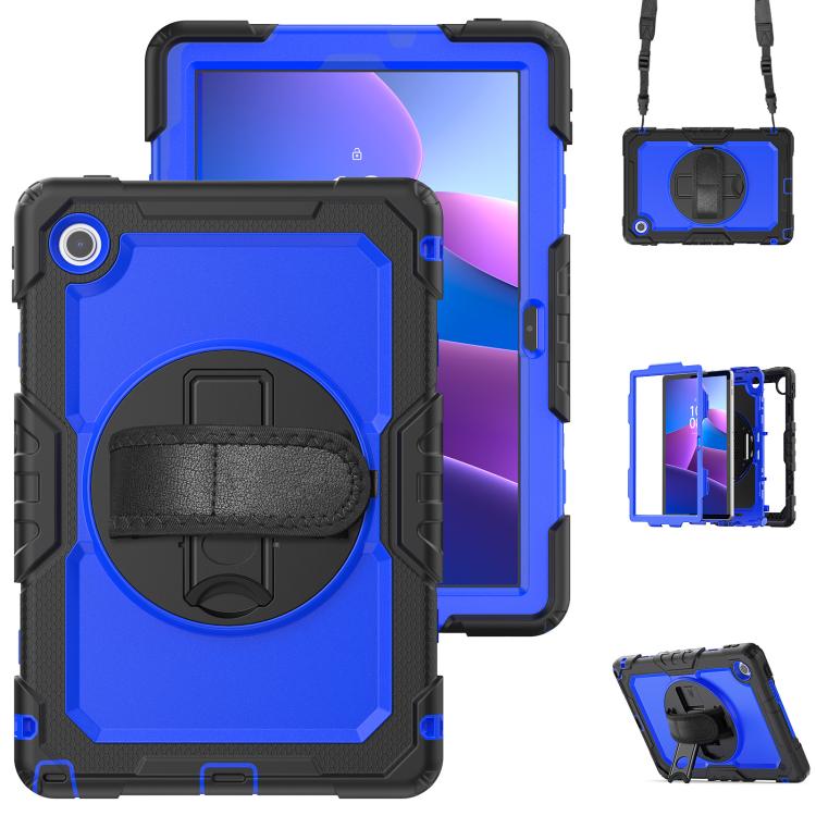 Silicone Hybrid PC Tablet Case with Shoulder Strap, For Lenovo Tab K9 / Tab One, For Lenovo Tab 10.1 / ZhaoYang K10c, For Lenovo Tab M8 4th Gen, For Lenovo Tab M9