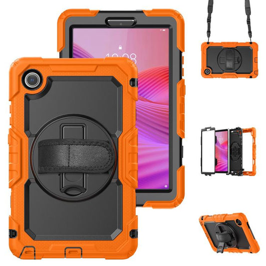Silicone Hybrid PC Tablet Case with Shoulder Strap, For Lenovo Tab K9 / Tab One, For Lenovo Tab 10.1 / ZhaoYang K10c, For Lenovo Tab M8 4th Gen, For Lenovo Tab M9
