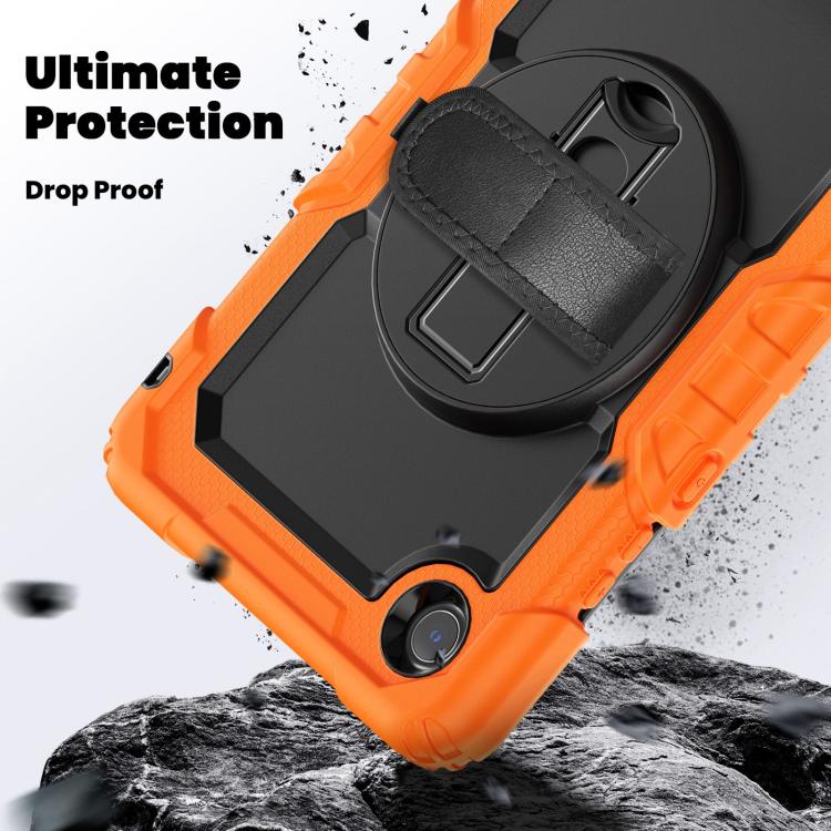 Silicone Hybrid PC Tablet Case with Shoulder Strap, For Lenovo Tab K9 / Tab One, For Lenovo Tab 10.1 / ZhaoYang K10c, For Lenovo Tab M8 4th Gen, For Lenovo Tab M9
