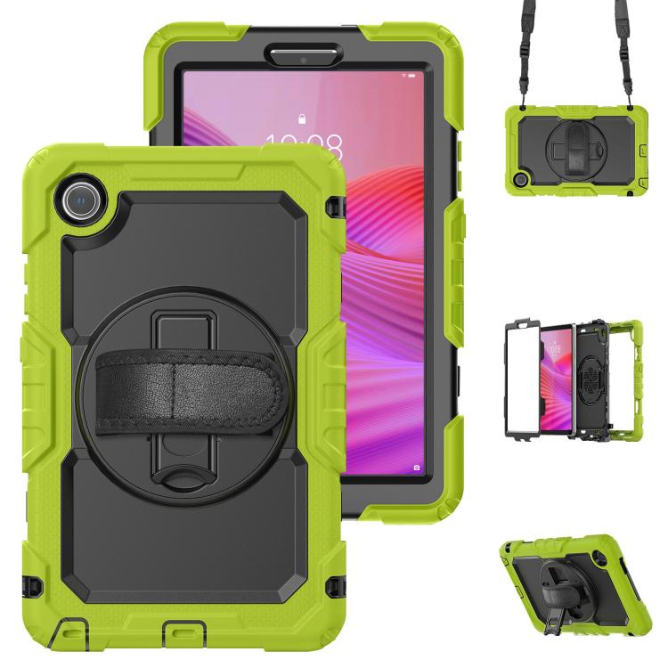 Silicone Hybrid PC Tablet Case with Shoulder Strap, For Lenovo Tab K9 / Tab One, For Lenovo Tab 10.1 / ZhaoYang K10c, For Lenovo Tab M8 4th Gen, For Lenovo Tab M9