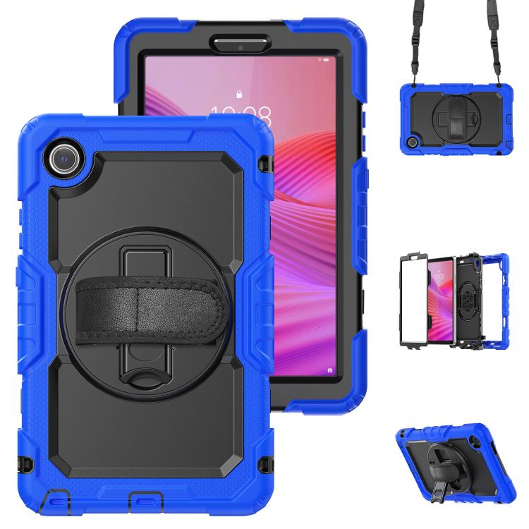 Silicone Hybrid PC Tablet Case with Shoulder Strap, For Lenovo Tab K9 / Tab One, For Lenovo Tab 10.1 / ZhaoYang K10c, For Lenovo Tab M8 4th Gen, For Lenovo Tab M9