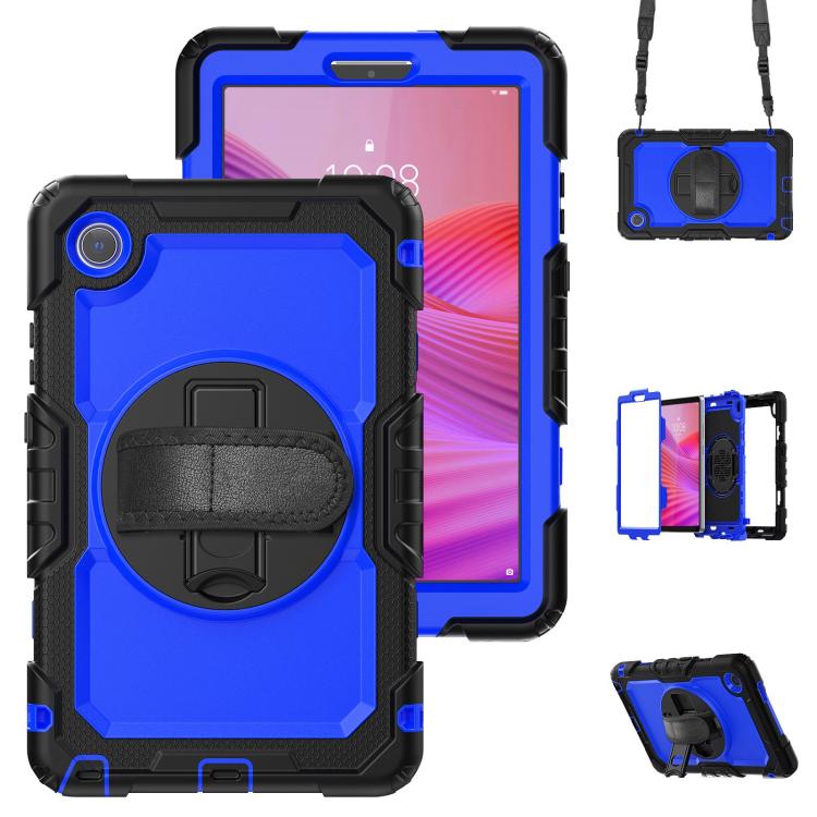 Silicone Hybrid PC Tablet Case with Shoulder Strap, For Lenovo Tab K9 / Tab One, For Lenovo Tab 10.1 / ZhaoYang K10c, For Lenovo Tab M8 4th Gen, For Lenovo Tab M9