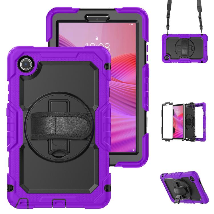 Silicone Hybrid PC Tablet Case with Shoulder Strap, For Lenovo Tab K9 / Tab One, For Lenovo Tab 10.1 / ZhaoYang K10c, For Lenovo Tab M8 4th Gen, For Lenovo Tab M9