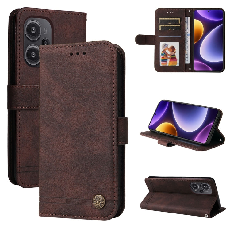 Skin Feel Life Tree Metal Button Leather Phone Case, For Xiaomi Redmi 13C 4G, For Xiaomi Redmi Note13 Pro+ 5G Global, For Xiaomi Redmi Note13 Pro 5G Global, For Xiaomi 13T / Redmi K60 Ultra, For Xiaomi Redmi K70 / K70 Pro, For Xiaomi Redmi Poco F5     ...
