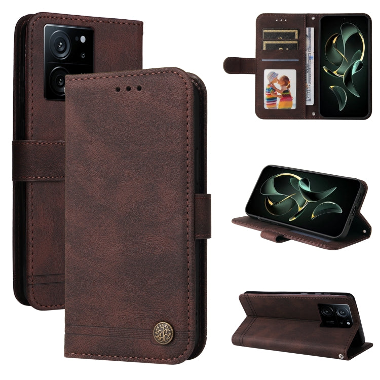 Skin Feel Life Tree Metal Button Leather Phone Case, For Xiaomi Redmi 13C 4G, For Xiaomi Redmi Note13 Pro+ 5G Global, For Xiaomi Redmi Note13 Pro 5G Global, For Xiaomi 13T / Redmi K60 Ultra, For Xiaomi Redmi K70 / K70 Pro, For Xiaomi Redmi Poco F5     ...