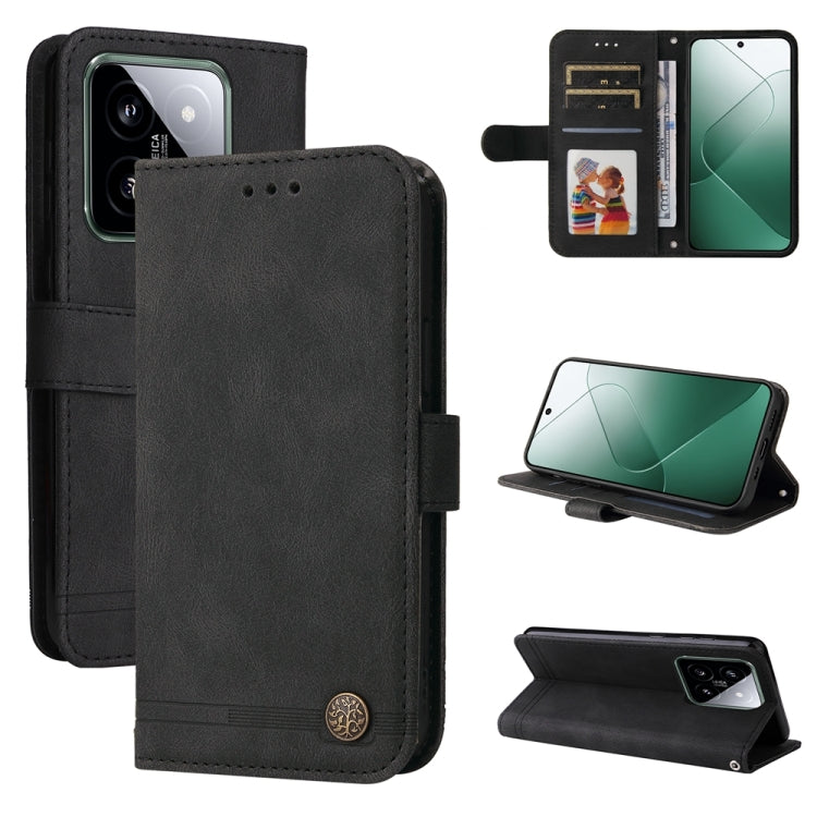 Skin Feel Life Tree Metal Button Leather Phone Case, For Xiaomi Poco F6, For Xiaomi Redmi A3, For Xiaomi Redmi Note13 Pro 4G Global/Poco M6 Pro 4G, For Xiaomi Redmi Note13 4G, For Xiaomi Redmi K70E, For Xiaomi 14 Ultra, For Xiaomi 14 Pro, For Xiaomi 14...