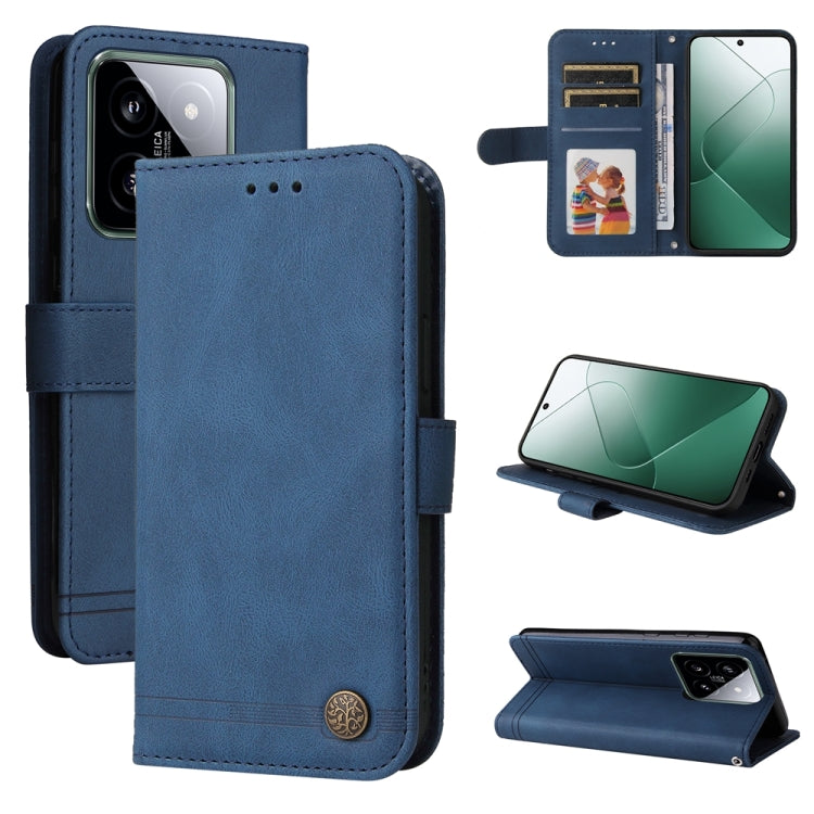 Skin Feel Life Tree Metal Button Leather Phone Case, For Xiaomi Poco F6, For Xiaomi Redmi A3, For Xiaomi Redmi Note13 Pro 4G Global/Poco M6 Pro 4G, For Xiaomi Redmi Note13 4G, For Xiaomi Redmi K70E, For Xiaomi 14 Ultra, For Xiaomi 14 Pro, For Xiaomi 14...