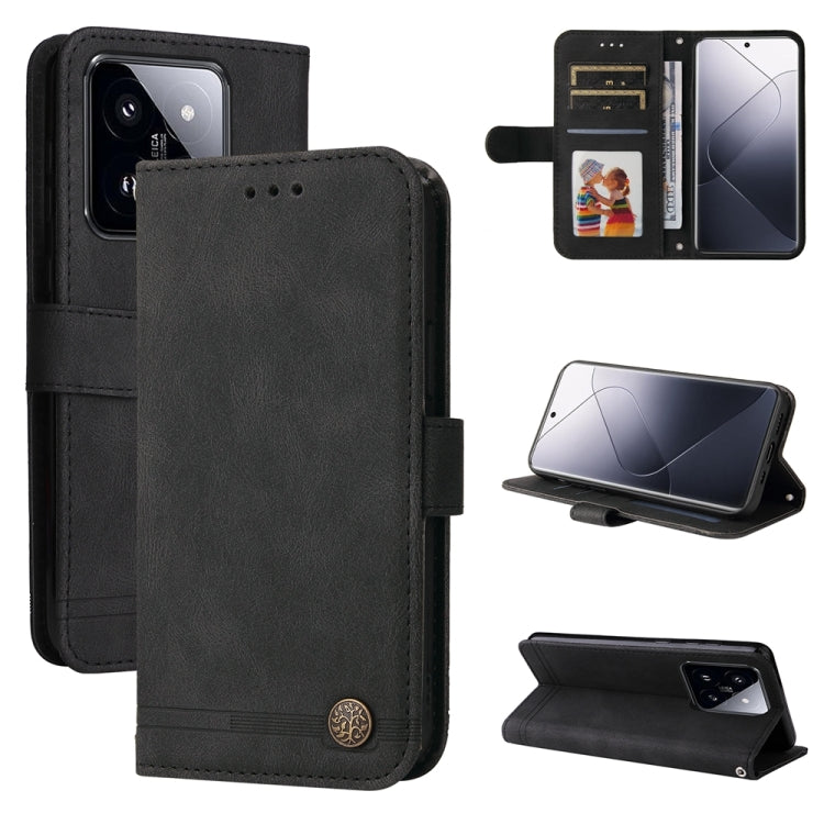 Skin Feel Life Tree Metal Button Leather Phone Case, For Xiaomi Poco F6, For Xiaomi Redmi A3, For Xiaomi Redmi Note13 Pro 4G Global/Poco M6 Pro 4G, For Xiaomi Redmi Note13 4G, For Xiaomi Redmi K70E, For Xiaomi 14 Ultra, For Xiaomi 14 Pro, For Xiaomi 14...