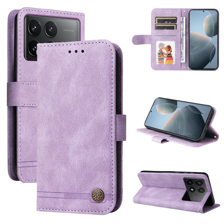 Skin Feel Life Tree Metal Button Leather Phone Case, For Xiaomi Redmi 13C 4G, For Xiaomi Redmi Note13 Pro+ 5G Global, For Xiaomi Redmi Note13 Pro 5G Global, For Xiaomi 13T / Redmi K60 Ultra, For Xiaomi Redmi K70 / K70 Pro, For Xiaomi Redmi Poco F5     ...