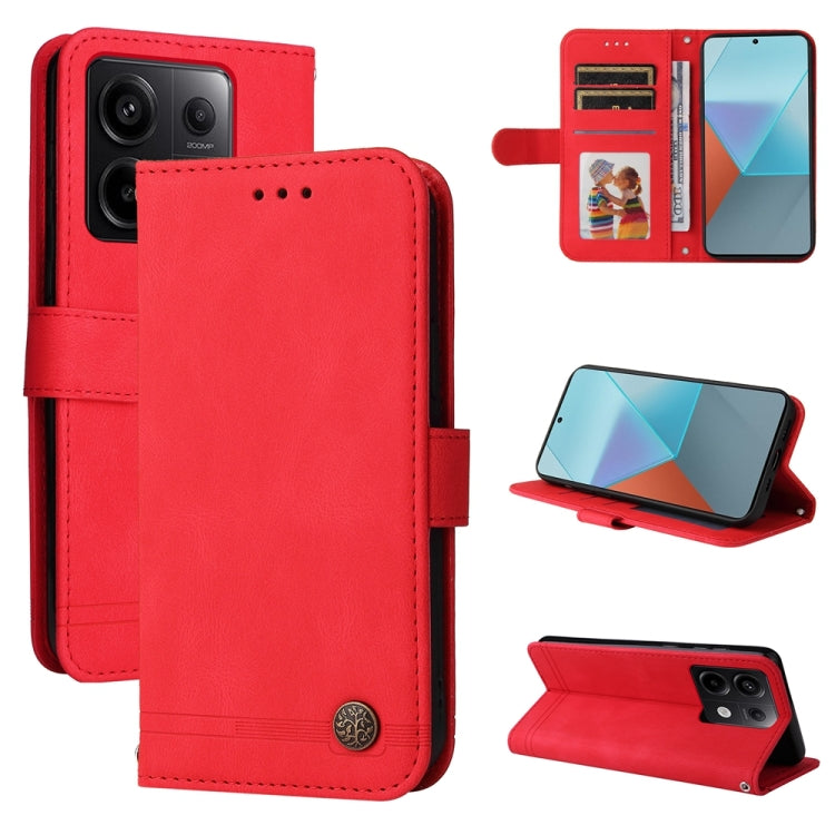 Skin Feel Life Tree Metal Button Leather Phone Case, For Xiaomi Redmi 13C 4G, For Xiaomi Redmi Note13 Pro+ 5G Global, For Xiaomi Redmi Note13 Pro 5G Global, For Xiaomi 13T / Redmi K60 Ultra, For Xiaomi Redmi K70 / K70 Pro, For Xiaomi Redmi Poco F5     ...