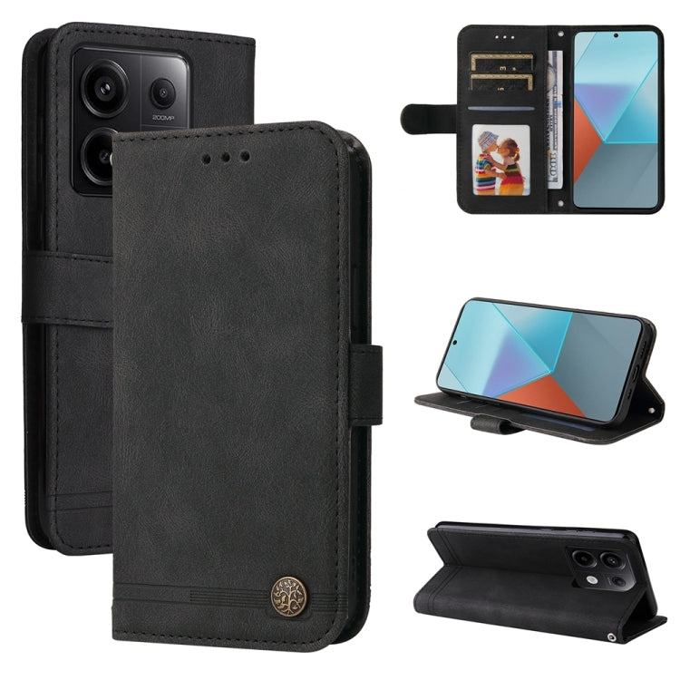 Skin Feel Life Tree Metal Button Leather Phone Case, For Xiaomi Redmi 13C 4G, For Xiaomi Redmi Note13 Pro+ 5G Global, For Xiaomi Redmi Note13 Pro 5G Global, For Xiaomi 13T / Redmi K60 Ultra, For Xiaomi Redmi K70 / K70 Pro, For Xiaomi Redmi Poco F5     ...