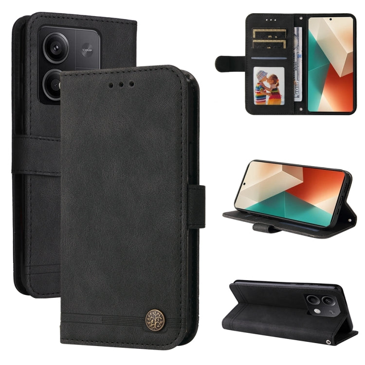 Skin Feel Life Tree Metal Button Leather Phone Case, For Xiaomi Poco F6, For Xiaomi Redmi A3, For Xiaomi Redmi Note13 Pro 4G Global/Poco M6 Pro 4G, For Xiaomi Redmi Note13 4G, For Xiaomi Redmi K70E, For Xiaomi 14 Ultra, For Xiaomi 14 Pro, For Xiaomi 14...