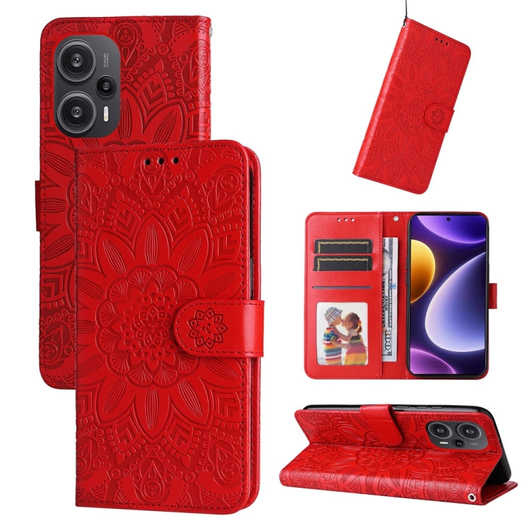 Embossed Sunflower Leather Phone Case, For Xiaomi Redmi Note13 Pro+ 5G Global, For Xiaomi Redmi Note13 Pro 5G Global, For Xiaomi 13T / Redmi K60 Ultra, For Xiaomi Redmi K70 / K70 Pro, For Xiaomi Redmi Poco F5, For Xiaomi Redmi K60 / K60 Pro            ...