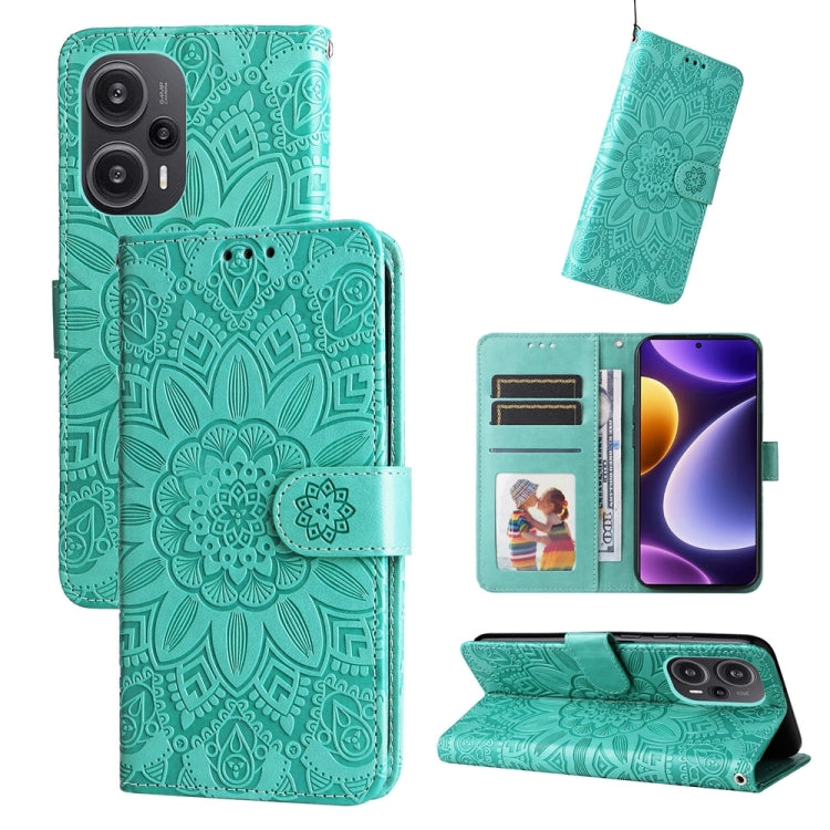 Embossed Sunflower Leather Phone Case, For Xiaomi Redmi Note13 Pro+ 5G Global, For Xiaomi Redmi Note13 Pro 5G Global, For Xiaomi 13T / Redmi K60 Ultra, For Xiaomi Redmi K70 / K70 Pro, For Xiaomi Redmi Poco F5, For Xiaomi Redmi K60 / K60 Pro            ...