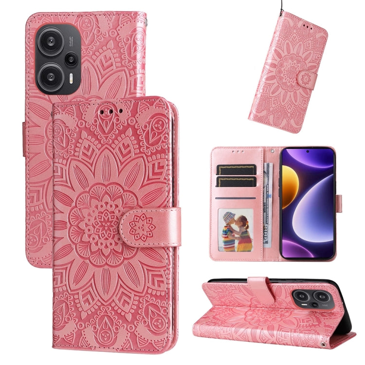 Embossed Sunflower Leather Phone Case, For Xiaomi Redmi Note13 Pro+ 5G Global, For Xiaomi Redmi Note13 Pro 5G Global, For Xiaomi 13T / Redmi K60 Ultra, For Xiaomi Redmi K70 / K70 Pro, For Xiaomi Redmi Poco F5, For Xiaomi Redmi K60 / K60 Pro            ...