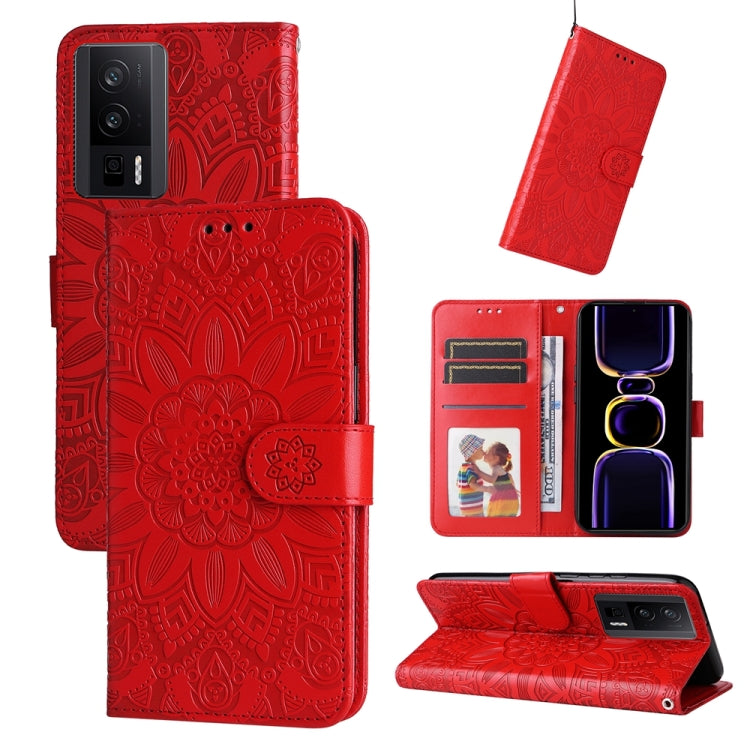 Embossed Sunflower Leather Phone Case, For Xiaomi Redmi Note13 Pro+ 5G Global, For Xiaomi Redmi Note13 Pro 5G Global, For Xiaomi 13T / Redmi K60 Ultra, For Xiaomi Redmi K70 / K70 Pro, For Xiaomi Redmi Poco F5, For Xiaomi Redmi K60 / K60 Pro            ...