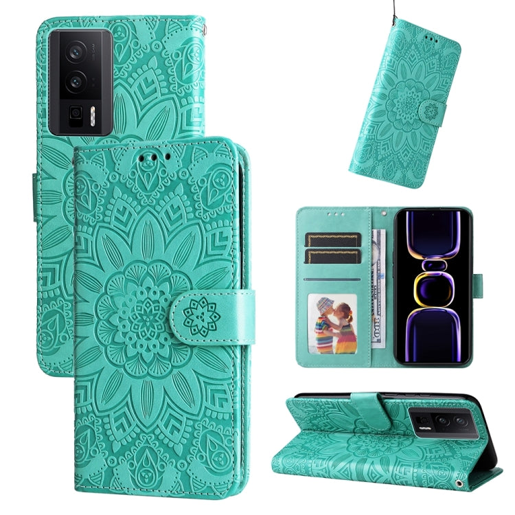 Embossed Sunflower Leather Phone Case, For Xiaomi Redmi Note13 Pro+ 5G Global, For Xiaomi Redmi Note13 Pro 5G Global, For Xiaomi 13T / Redmi K60 Ultra, For Xiaomi Redmi K70 / K70 Pro, For Xiaomi Redmi Poco F5, For Xiaomi Redmi K60 / K60 Pro            ...