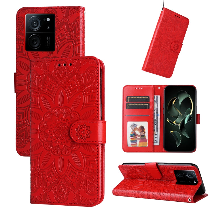 Embossed Sunflower Leather Phone Case, For Xiaomi Redmi Note13 Pro+ 5G Global, For Xiaomi Redmi Note13 Pro 5G Global, For Xiaomi 13T / Redmi K60 Ultra, For Xiaomi Redmi K70 / K70 Pro, For Xiaomi Redmi Poco F5, For Xiaomi Redmi K60 / K60 Pro            ...