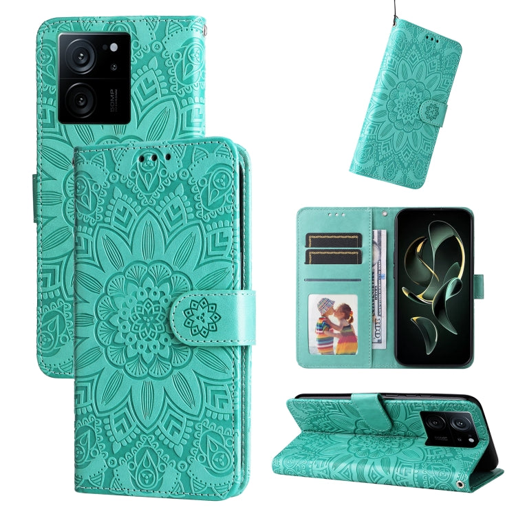 Embossed Sunflower Leather Phone Case, For Xiaomi Redmi Note13 Pro+ 5G Global, For Xiaomi Redmi Note13 Pro 5G Global, For Xiaomi 13T / Redmi K60 Ultra, For Xiaomi Redmi K70 / K70 Pro, For Xiaomi Redmi Poco F5, For Xiaomi Redmi K60 / K60 Pro            ...