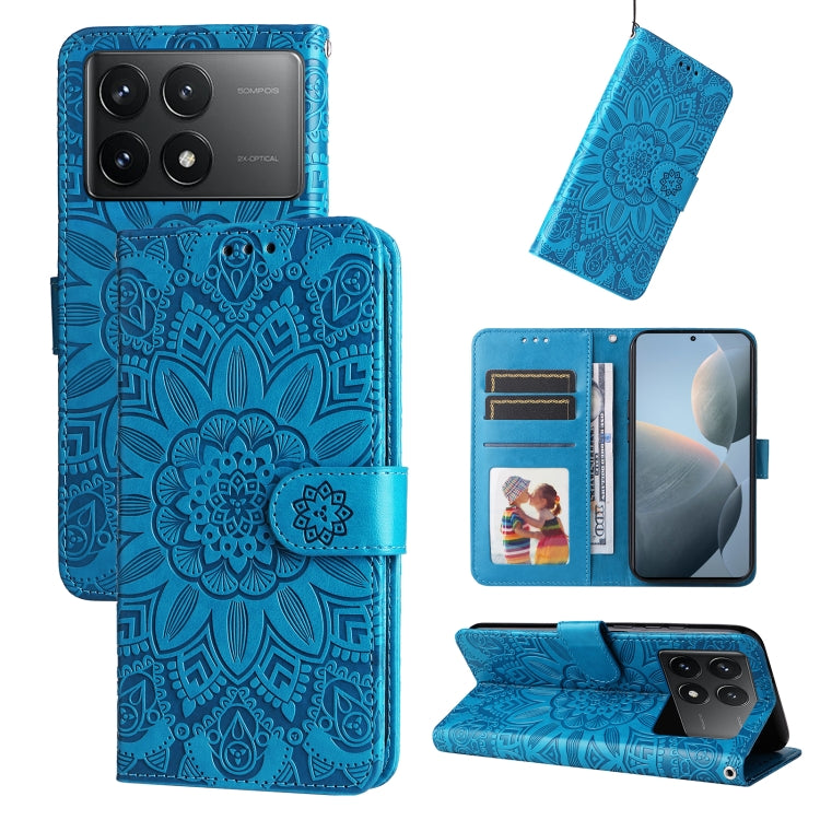 Embossed Sunflower Leather Phone Case, For Xiaomi Redmi Note13 Pro+ 5G Global, For Xiaomi Redmi Note13 Pro 5G Global, For Xiaomi 13T / Redmi K60 Ultra, For Xiaomi Redmi K70 / K70 Pro, For Xiaomi Redmi Poco F5, For Xiaomi Redmi K60 / K60 Pro            ...