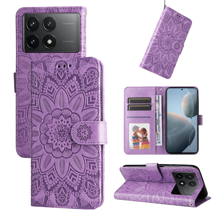 Embossed Sunflower Leather Phone Case, For Xiaomi Redmi Note13 Pro+ 5G Global, For Xiaomi Redmi Note13 Pro 5G Global, For Xiaomi 13T / Redmi K60 Ultra, For Xiaomi Redmi K70 / K70 Pro, For Xiaomi Redmi Poco F5, For Xiaomi Redmi K60 / K60 Pro            ...