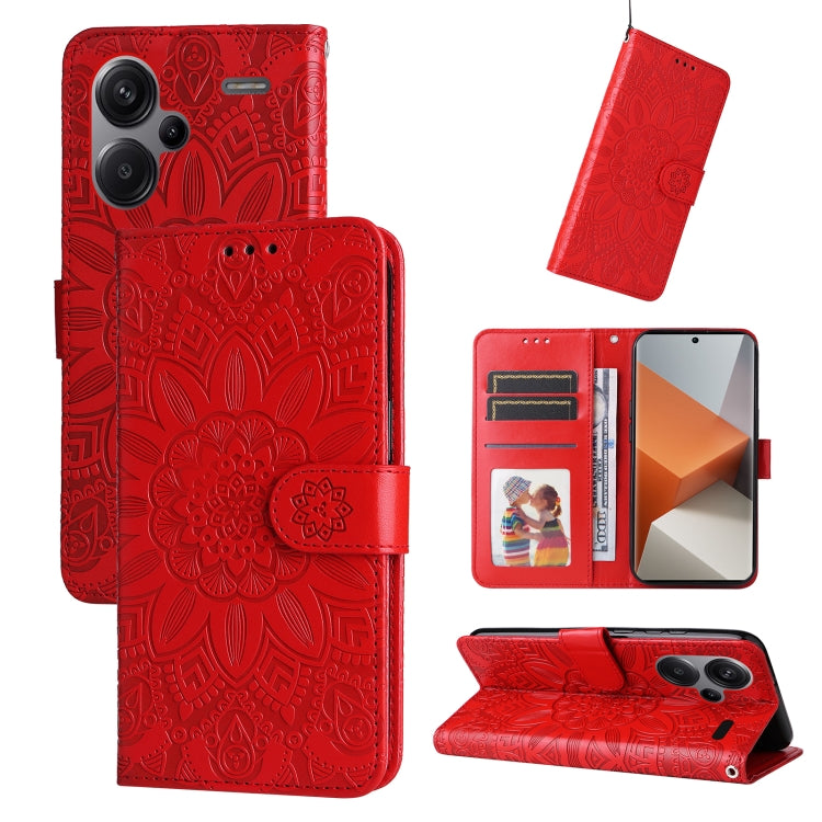 Embossed Sunflower Leather Phone Case, For Xiaomi Redmi Note13 Pro+ 5G Global, For Xiaomi Redmi Note13 Pro 5G Global, For Xiaomi 13T / Redmi K60 Ultra, For Xiaomi Redmi K70 / K70 Pro, For Xiaomi Redmi Poco F5, For Xiaomi Redmi K60 / K60 Pro            ...