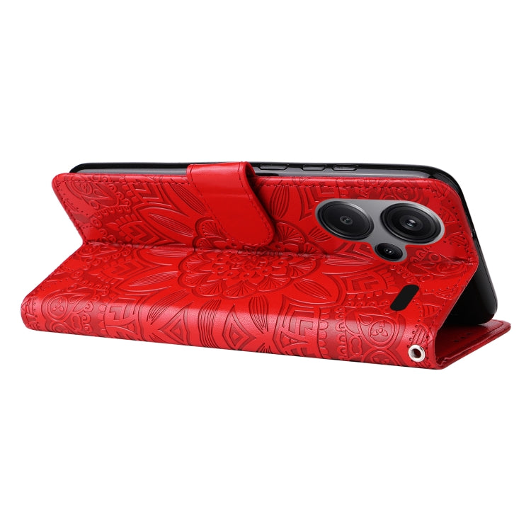 Embossed Sunflower Leather Phone Case, For Xiaomi Redmi Note13 Pro+ 5G Global, For Xiaomi Redmi Note13 Pro 5G Global, For Xiaomi 13T / Redmi K60 Ultra, For Xiaomi Redmi K70 / K70 Pro, For Xiaomi Redmi Poco F5, For Xiaomi Redmi K60 / K60 Pro            ...
