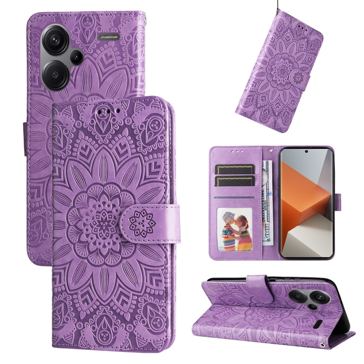 Embossed Sunflower Leather Phone Case, For Xiaomi Redmi Note13 Pro+ 5G Global, For Xiaomi Redmi Note13 Pro 5G Global, For Xiaomi 13T / Redmi K60 Ultra, For Xiaomi Redmi K70 / K70 Pro, For Xiaomi Redmi Poco F5, For Xiaomi Redmi K60 / K60 Pro            ...