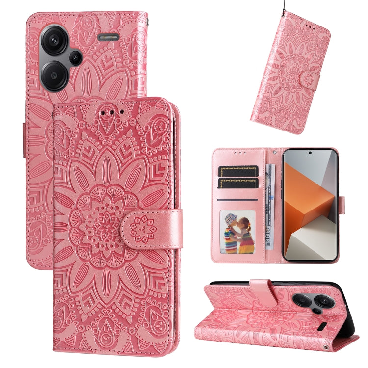 Embossed Sunflower Leather Phone Case, For Xiaomi Redmi Note13 Pro+ 5G Global, For Xiaomi Redmi Note13 Pro 5G Global, For Xiaomi 13T / Redmi K60 Ultra, For Xiaomi Redmi K70 / K70 Pro, For Xiaomi Redmi Poco F5, For Xiaomi Redmi K60 / K60 Pro            ...