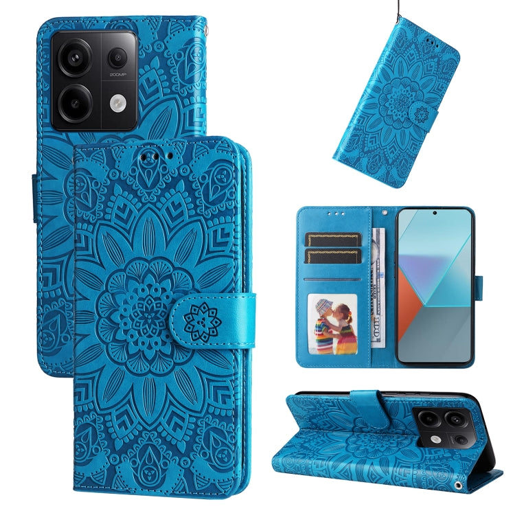 Embossed Sunflower Leather Phone Case, For Xiaomi Redmi Note13 Pro+ 5G Global, For Xiaomi Redmi Note13 Pro 5G Global, For Xiaomi 13T / Redmi K60 Ultra, For Xiaomi Redmi K70 / K70 Pro, For Xiaomi Redmi Poco F5, For Xiaomi Redmi K60 / K60 Pro            ...