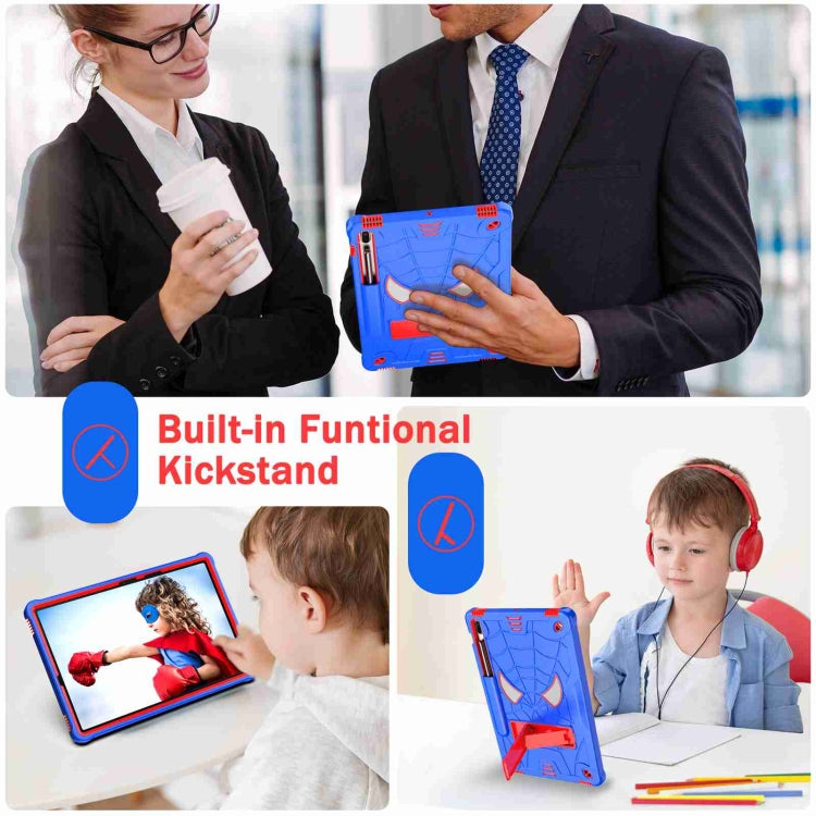 Spider Texture Silicone Hybrid PC Tablet Case with Shoulder Strap, For Samsung Galaxy Tab S7 FE / S7+ / S8+, For Samsung Galaxy Tab S7 / S8, For Samsung Galaxy Tab A8 10.5 2021, For Samsung Galaxy Tab S6 Lite P610