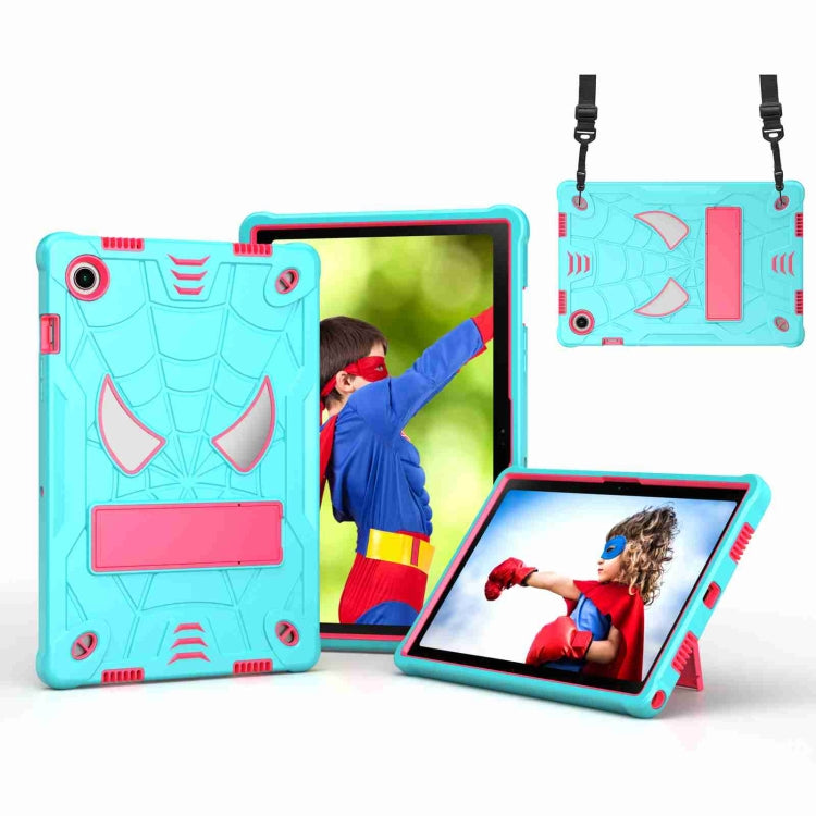 Spider Texture Silicone Hybrid PC Tablet Case with Shoulder Strap, For Samsung Galaxy Tab S7 FE / S7+ / S8+, For Samsung Galaxy Tab S7 / S8, For Samsung Galaxy Tab A8 10.5 2021, For Samsung Galaxy Tab S6 Lite P610
