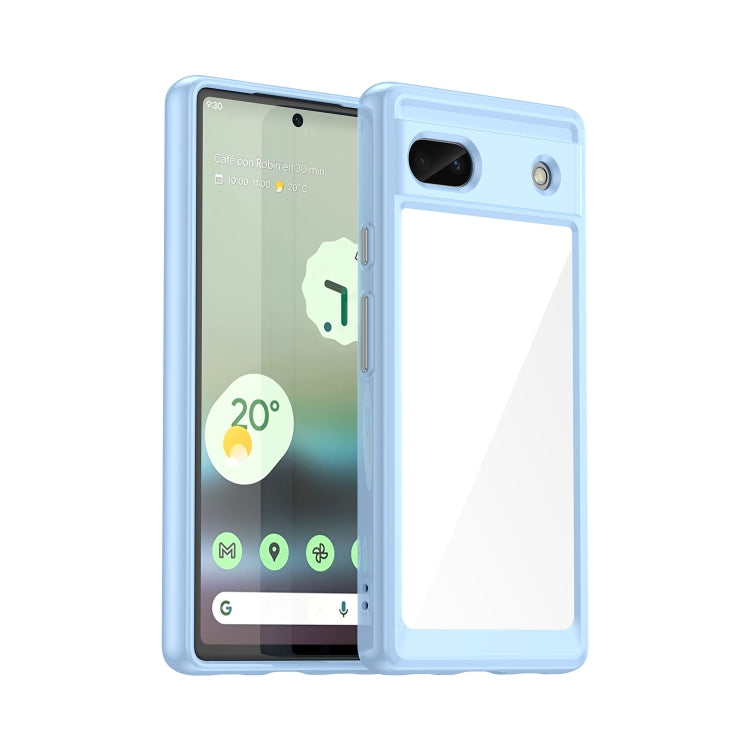 Colorful Series Acrylic + TPU Phone Case, For Google Pixel Fold, For Google Pixel 6A