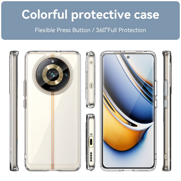 Colorful Series Acrylic Hybrid TPU Phone Case, For Realme 11 Pro+