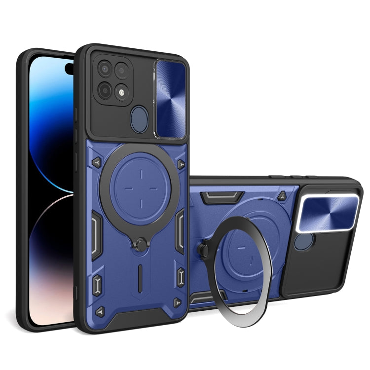 CD Texture Sliding Camshield Magnetic Holder Phone Case, For OPPO A15 / A15s / A35 2021, For OPPO A53 4G, For OPPO A9 2020 / A5 2020 / A11x, For OPPO A79 5G Global