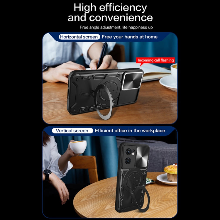 CD Texture Sliding Camshield Magnetic Holder Phone Case, For OPPO Reno7 5G, For OPPO Reno 6 4G, For OPPO A15 / A15s / A35 2021, For OPPO A53 4G, For OPPO A9 2020 / A5 2020 / A11x, For OPPO A79 5G Global