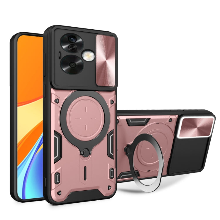 CD Texture Sliding Camshield Magnetic Holder Phone Case, For OPPO A15 / A15s / A35 2021, For OPPO A53 4G, For OPPO A9 2020 / A5 2020 / A11x, For OPPO A79 5G Global