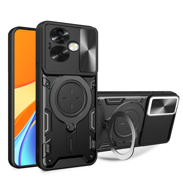 CD Texture Sliding Camshield Magnetic Holder Phone Case, For OPPO A15 / A15s / A35 2021, For OPPO A53 4G, For OPPO A9 2020 / A5 2020 / A11x, For OPPO A79 5G Global