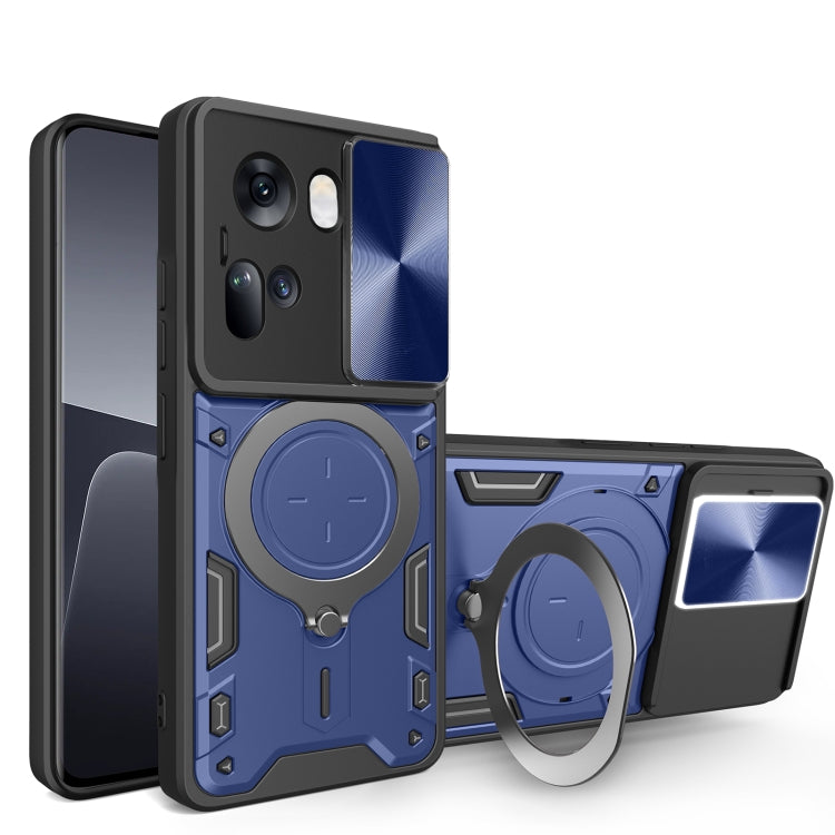 CD Texture Sliding Camshield Magnetic Holder Phone Case, For OPPO Reno12 5G Global, For OPPO Reno11 F 5G Global, For OPPO Reno11 5G Global, For OPPO Reno11 Pro 5G Global, For OPPO A38 4G Global, For OPPO A58 4G Global, For OPPO Reno10 5G Global        ...