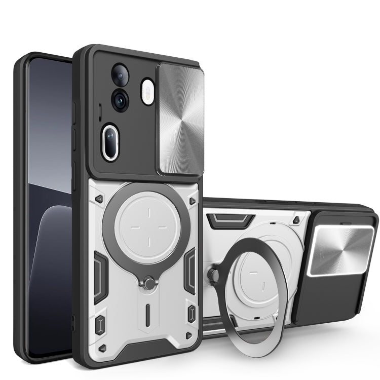 CD Texture Sliding Camshield Magnetic Holder Phone Case, For OPPO Reno11 F 5G Global, For OPPO Reno11 5G Global, For OPPO Reno11 Pro 5G Global, For OPPO A38 4G Global, For OPPO A58 4G Global, For OPPO Reno10 5G Global, For OPPO A78 4G                  ...