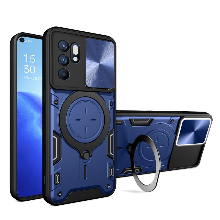CD Texture Sliding Camshield Magnetic Holder Phone Case, For OPPO Reno 6 4G, For OPPO A15 / A15s / A35 2021, For OPPO A53 4G, For OPPO A9 2020 / A5 2020 / A11x, For OPPO A79 5G Global