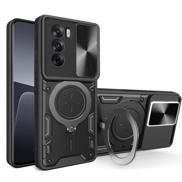 CD Texture Sliding Camshield Magnetic Holder Phone Case, For OPPO F29 5G Global, For OPPO A5 Pro 5G Global, For OPPO Find X8, For OPPO A3x 5G India / A3x 4G, For OPPO Reno12 F 5G Global, For OPPO A3 Pro 5G India, For OPPO Reno12 Pro 5G Global          ...