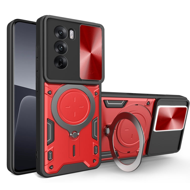 CD Texture Sliding Camshield Magnetic Holder Phone Case, For OPPO F29 5G Global, For OPPO A5 Pro 5G Global, For OPPO Find X8, For OPPO A3x 5G India / A3x 4G, For OPPO Reno12 F 5G Global, For OPPO A3 Pro 5G India, For OPPO Reno12 Pro 5G Global          ...