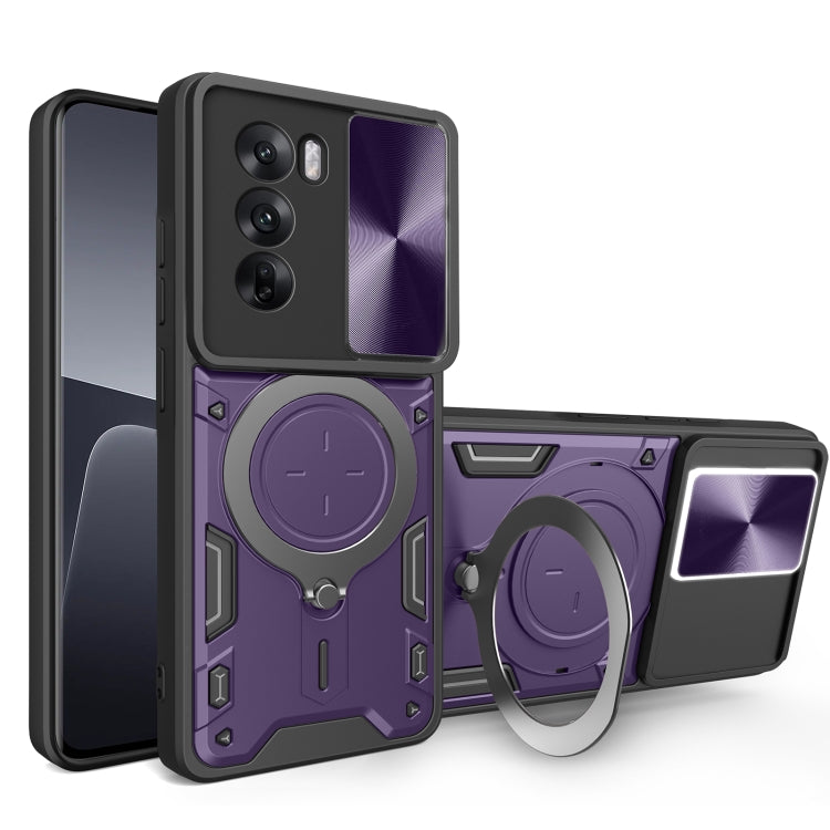 CD Texture Sliding Camshield Magnetic Holder Phone Case, For OPPO F29 5G Global, For OPPO A5 Pro 5G Global, For OPPO Find X8, For OPPO A3x 5G India / A3x 4G, For OPPO Reno12 F 5G Global, For OPPO A3 Pro 5G India, For OPPO Reno12 Pro 5G Global          ...