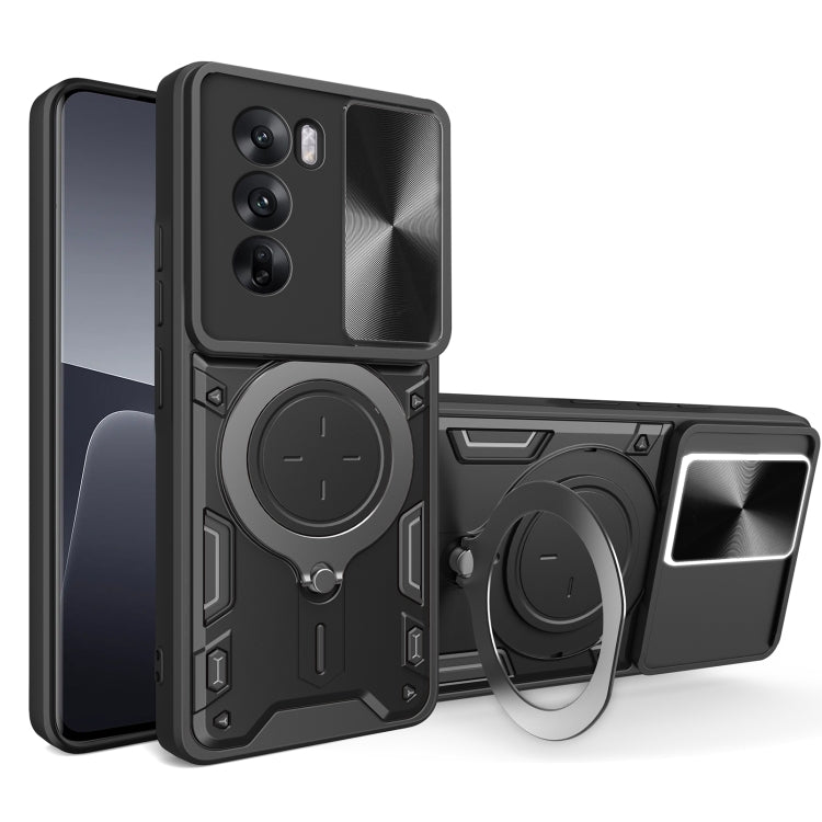 CD Texture Sliding Camshield Magnetic Holder Phone Case, For OPPO F29 5G Global, For OPPO A5 Pro 5G Global, For OPPO Find X8, For OPPO A3x 5G India / A3x 4G, For OPPO Reno12 F 5G Global, For OPPO A3 Pro 5G India, For OPPO Reno12 Pro 5G Global          ...