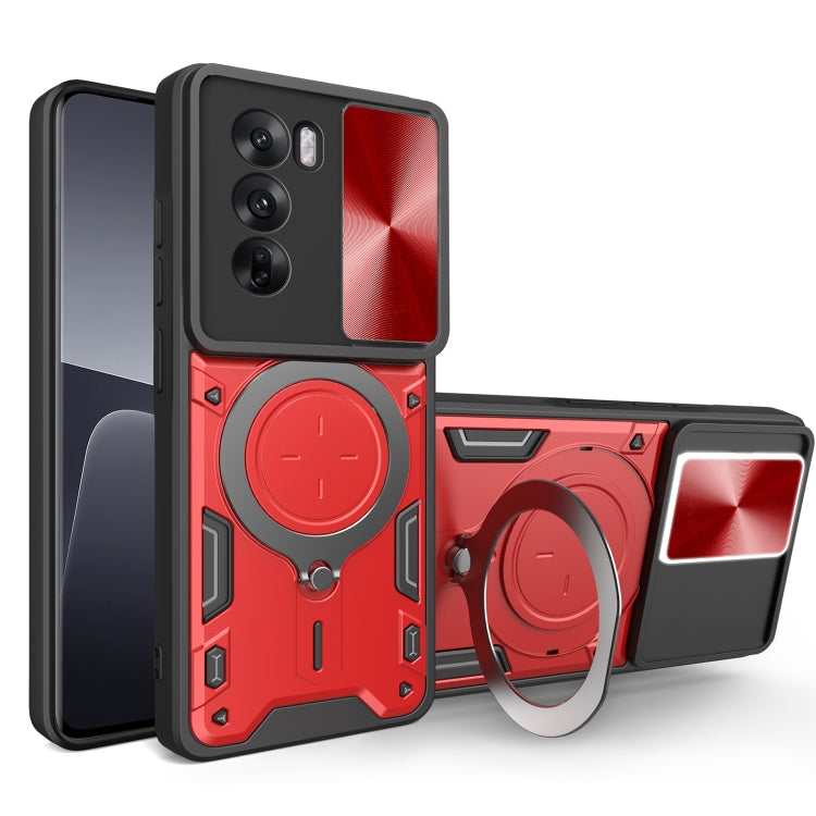 CD Texture Sliding Camshield Magnetic Holder Phone Case, For OPPO Reno12 5G Global, For OPPO Reno11 F 5G Global, For OPPO Reno11 5G Global, For OPPO Reno11 Pro 5G Global, For OPPO A38 4G Global, For OPPO A58 4G Global, For OPPO Reno10 5G Global        ...