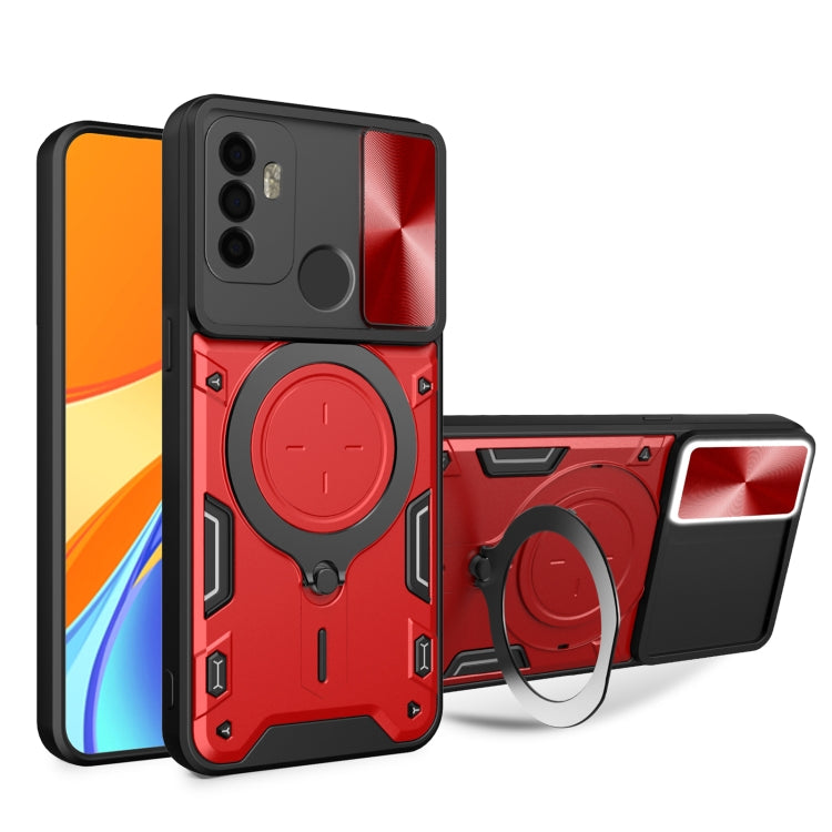 CD Texture Sliding Camshield Magnetic Holder Phone Case, For OPPO Reno 6 4G, For OPPO A15 / A15s / A35 2021, For OPPO A53 4G, For OPPO A9 2020 / A5 2020 / A11x, For OPPO A79 5G Global
